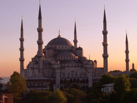 ilustrasi Sultan Ahmed Mosque, Istambul Turki