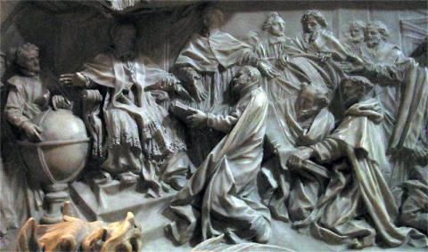 Detail of the tomb of Pope Gregory XIII