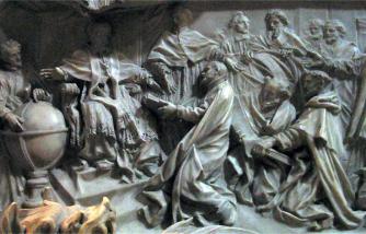 Detail of the tomb of Pope Gregory XIII