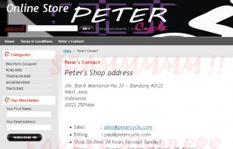 PETERCYCLE.COM IS SCAM