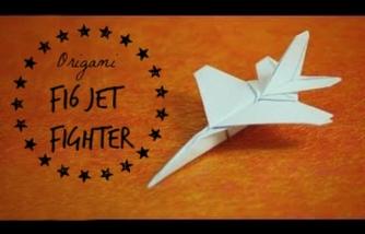 How to make an F16 Jet Fighter Paper Plane (Tadashi Mori)