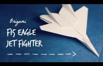 How to make an F15 Eagle Jet Fighter Paper Plane (Tadashi Mori)